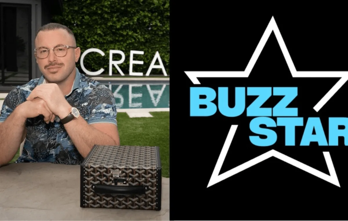 Andy Bachman seated outside the Creators Inc. house
