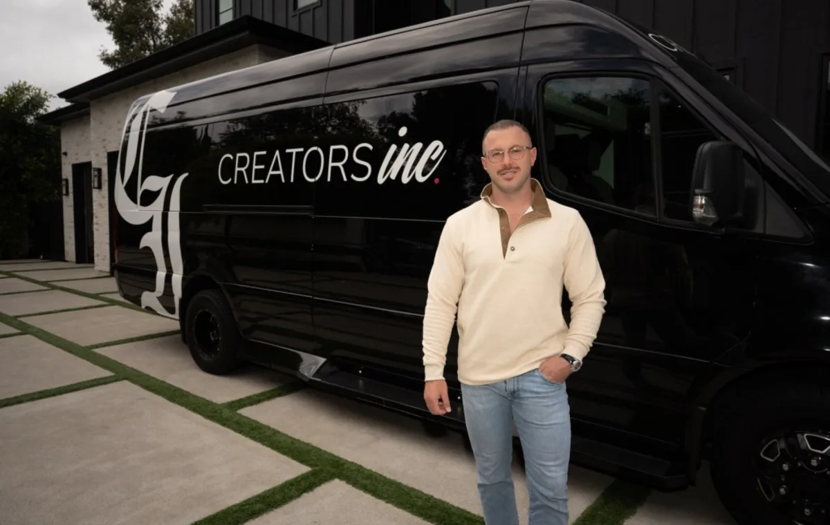 Andy Bachman inside the Creators Inc. studio